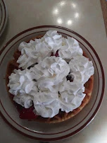 Belgian Waffle with Strawberries and Whipped Cream